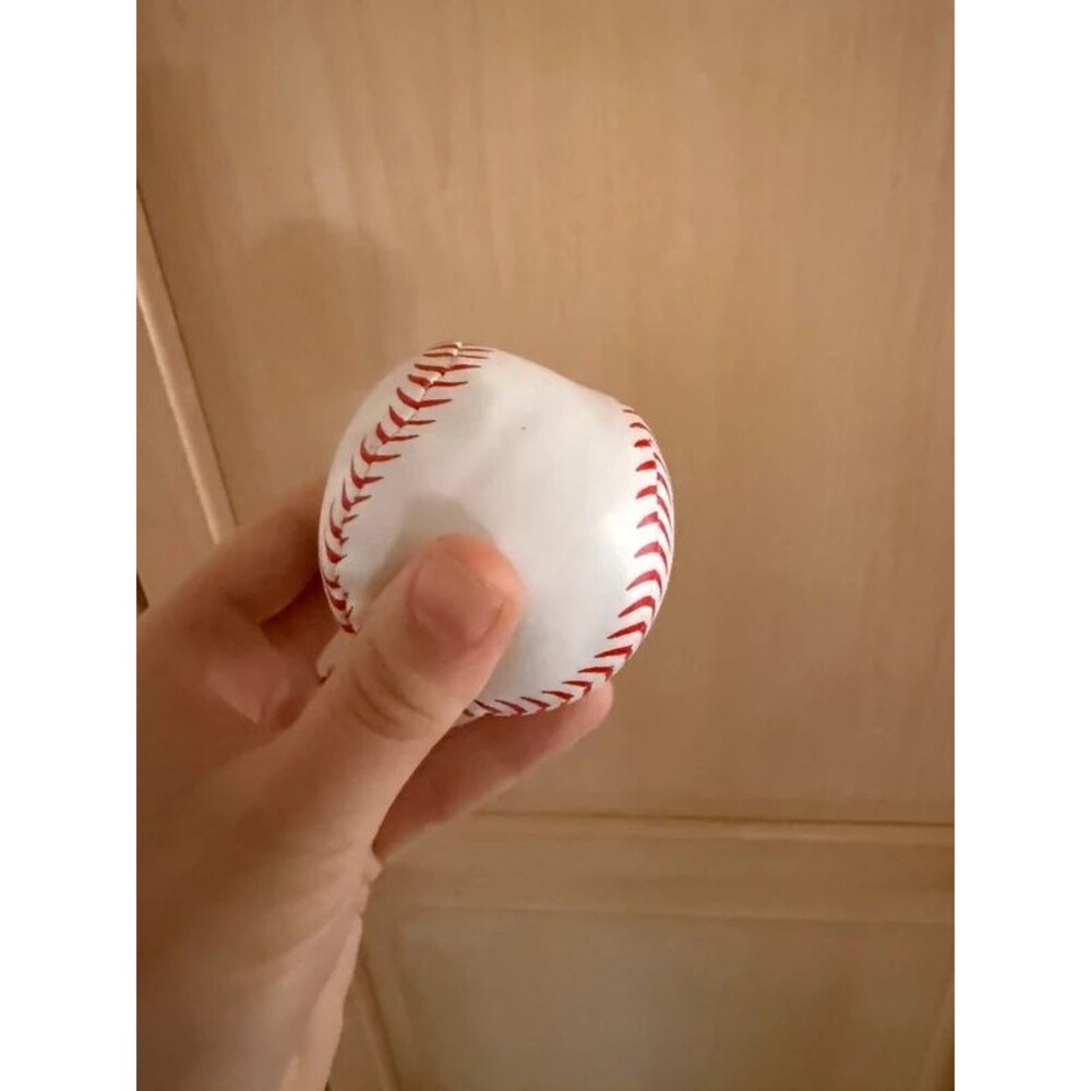 Squishy baseball for Halloween costume